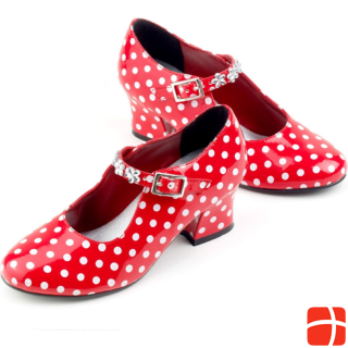 Souza Shoes Aatz Isabella, red/white dots, sz 33 (1 pair)