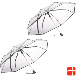 Carlo Milano набор из 2 автоматически складывающихся зонтов с прозрачной крышей, Ø 100 см