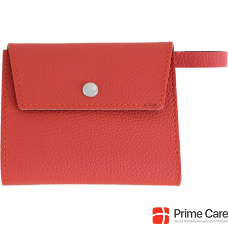 Carry & Co. Mask Case in Veggy Leather Orange