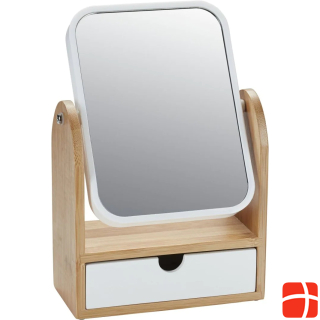 Diaqua Mirror with drawer white / wood