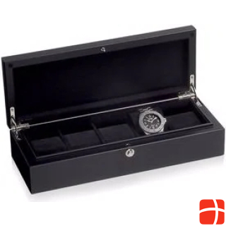Коробка для часов Beco Piano Silk 5 - черная
