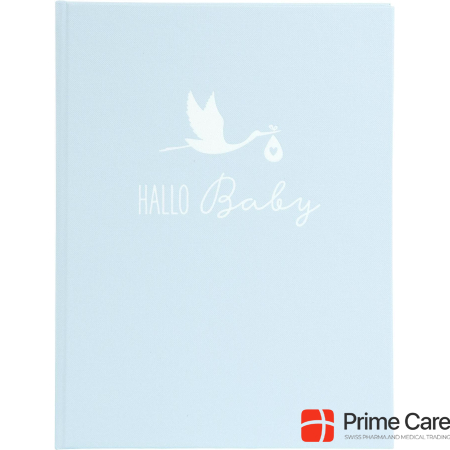  Baby Diary Stork Hello Baby Blue