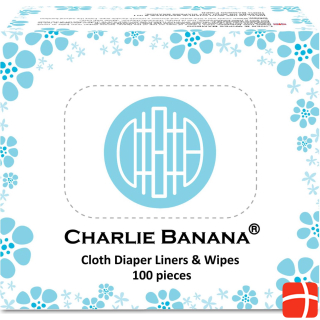 Charlie Banana Влажные салфетки/подушечки 2 в 1 Bamboo 100 шт.