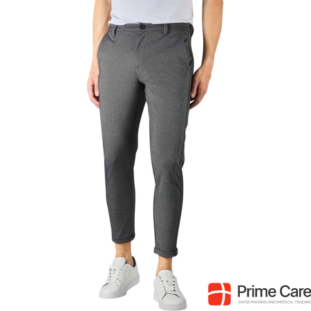 Gabba Pisa Jersey Pants Cropped light grey melange
