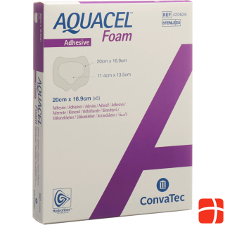 Клей для губной повязки Aquacel Ag 20x16,9см крестцовый