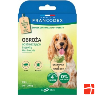 Francodex FR179172 Ошейник для собак и кошек Ошейник от блох и клещей для собак