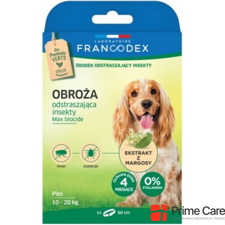 Francodex FR179172 Dog /Cat Collar Flea & Tick Collar