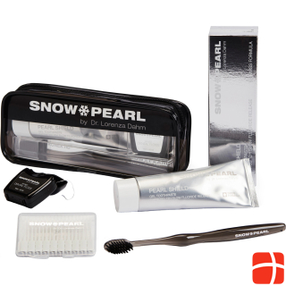 Snow Pearl Travel Kit SHIELD mit Gel Zahnpasta schwarz