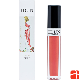 IDUN Minerals Lipgloss Mary transparent röd