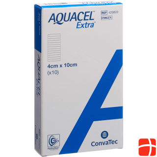 Aquacel Ag Hydrofiber Verband 4x10cm