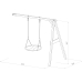 Axi Nest Attachment Swing Summer Brown / White
