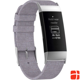 Cover-Discount Fitbit Charge - Canvas bracelet gray