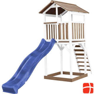 Axi Beach Tower Play Tower Brown / White - Blue Slide