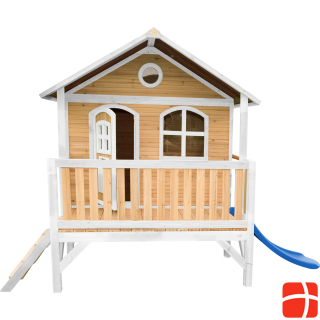 Axi Stef Playhouse Brown / White with Blue Slide