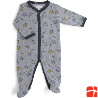 Moulin Roty Pajamas gray Fernand Les Moustaches 1 month