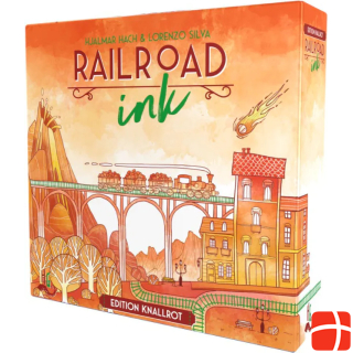 Horrible Guild HR013 - Railroad Ink: Edition bright red, dice game, 1-6 player, from 8 years (DE edition)