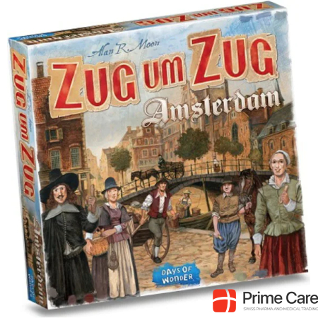 Days of Wonder DOWD0021 - Amsterdam - Cities, train to train, 2-4 players, from 8 years (DE edition)