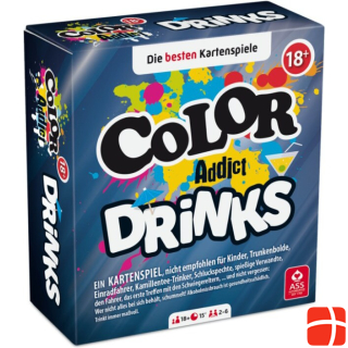 ASS Altenburg 22584165 - Color Addict - Drinks, Card game, 2-6 players, ages 18+ (DE edition)