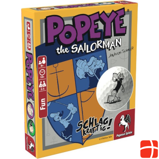 Pegasus 20045G - Popeye - powerful!, Beer lid game, 2-4 players, from 8 years (DE edition)