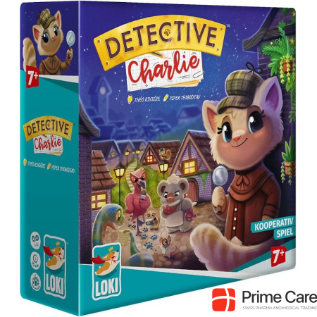 Loki Kids 517822 - Detective Charlie, Card game, 1-5 players, ages 7+ (DE edition)