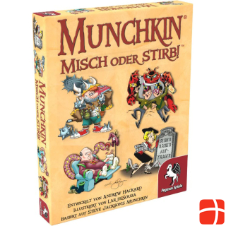 Pegasus 17030G - Munchkin: Misch oder stirb !, Card game, 3-6 players, ages 12+ (DE edition)