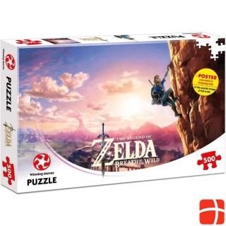 Winning Moves WIN45506 - Zelda: Breath of the Wild - 1000 pieces Puzzle, for 1+ players, from 10 years