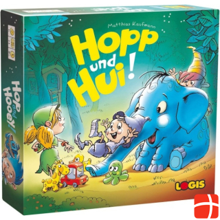 Logis LGI59020 - Hopp und Hui!, Brettspiel, für 2-4 Spieler, ab 3 Jahren