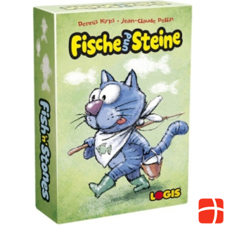 Logis LGI59018 - Fish and Stones, Card Game, for 2-4 Players, from 7 Years