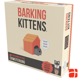 Asmodée EXKD0007 - Barking Kittens - Exploding Kittens, 2-5 players, ages 7+ (extension, DE edition)