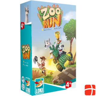 Loki Kids 516009 - Zoo Run, Brettspiel, für 3-5 Spieler, ab 5 Jahren