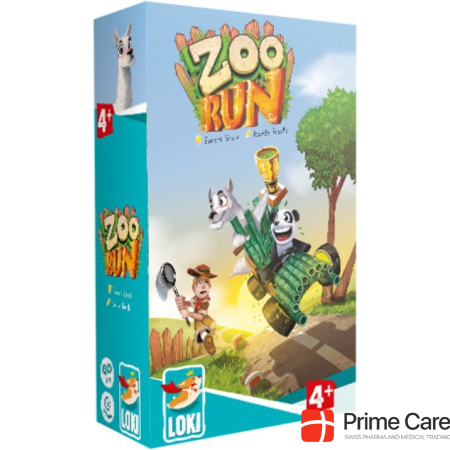 Loki Kids 516009 - Zoo Run, Board Game, for 3-5 Players, from 5 Years
