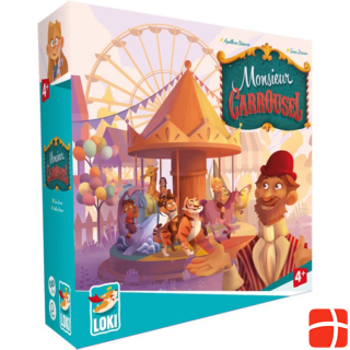 Loki Kids 515729 - Monsieur Carrousel, Board Game, for 1-4 Players, from 4 Years