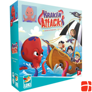 Loki Kids 516870 - Kraken Attack!, Brettspiel, für 1-4 Spieler, ab 7 Jahren