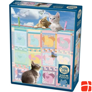 Cobble Hill puzzle 500 Teile Quilted Kittens