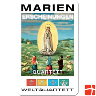 Weltquartett 1015 - MARIENERSCHEINUNGEN-QUARTETT - Heiligen Jungfrauen auf 32 Spielkarten (DE-Ausgabe)