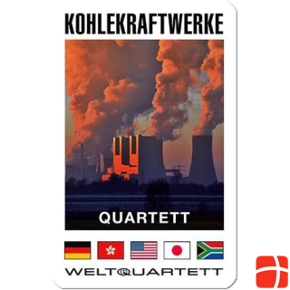 Weltquartett 1019 - KOHLEKRAFTWERKE-QUARTETT - Erderwärmer auf 32 Spielkarten (DE-Ausgabe)