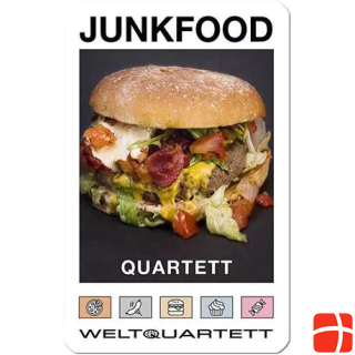 Weltquartett 1018 - JUNKFOOD-QUARTETT- Kalorienbomben auf 32 Spielkarten (DE-Ausgabe)