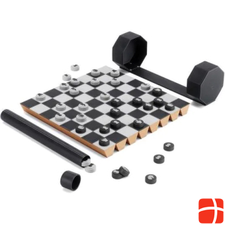 Umbra 1016814-040 - ROLZ game set chess and checkers, black