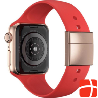 Ремешок xMount Apple Watch Series 1–6/SE (44 мм) Красный/Золотой