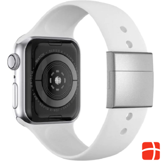 xMount Armband Apple Watch Series 1 - 6/SE (44 mm) Weiss / Silber