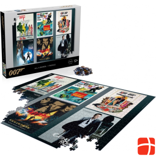 Winning Moves Puzzle James Bond Actor Debut Poster, 1000 Pcs.