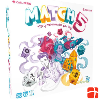 Synapses Games SG002 - Match 5 - Dice game, for 2-8 players, from 10 years (DE Edition)