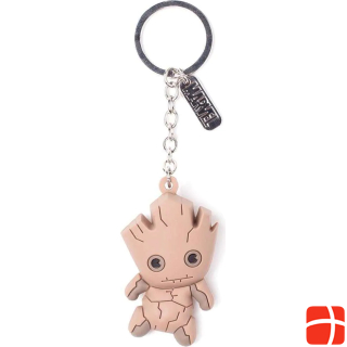  Groot Character 3D Rubber Keychain