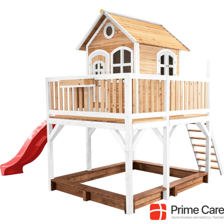 Axi Liam Playhouse Brown / White - Red Slide