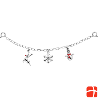 Julie Julsen Charming Reindeer Snowflake Snowman Watch Chain