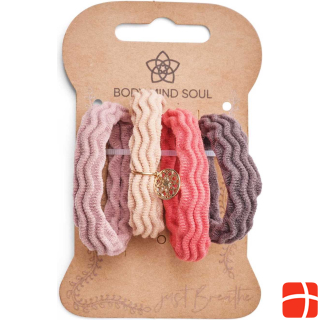 Body Mind Soul Hair tie yoga soft structured 4 pieces