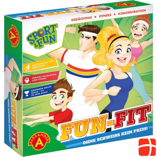 Alexander Sport & Fun - настольная игра Fun Fit для 2-4 игроков (большое игровое поле примерно 42 x 34 см)