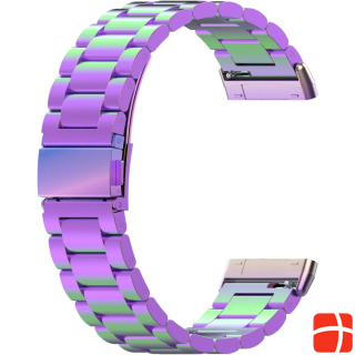Cover-Discount Fitbit Versa 3 / Sense Stainless Steel Bracelet Mesh Rainbow