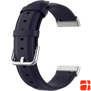 Cover-Discount Fitbit Versa 3 / Sense - Leather bracelet dark blue