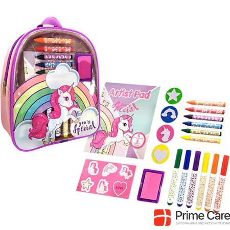 Kids Licensing Unicorn painting set in backpack